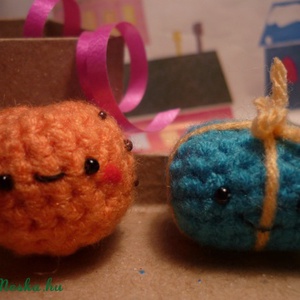 Adventi apróságok - Narancs és csomag páros - Meska.hu