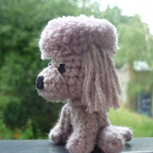 2 db Uszkár-Pudli (sötétszürke és világosszürke) -  - Meska.hu