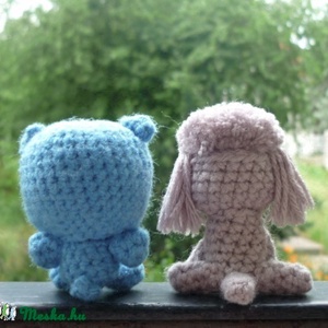 2 db Uszkár-Pudli (sötétszürke és világosszürke) -  - Meska.hu