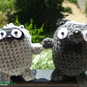 Borz vőlegény és Mosómaci menyasszony - Meska.hu