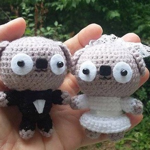 Kutyus menyasszony és vőlegény-Rekapapp-nak lefoglalva - Meska.hu