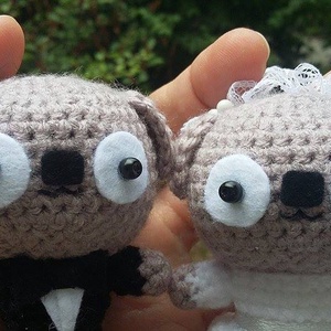 Kutyus menyasszony és vőlegény-Rekapapp-nak lefoglalva -  - Meska.hu