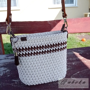 Női crossbody táska, válltáska, kis horgolt - Meska.hu