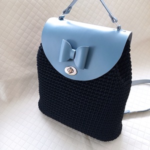 Vízálló női hátizsák, horgolt - Meska.hu