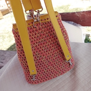 Női horgolt hátizsák - táska & tok - hátizsák - hátizsák - Meska.hu