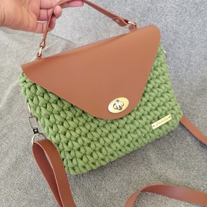 Női kistáska, crossbody, Táska & Tok, Kézitáska & válltáska, Vállon átvethető táska, Horgolás, Varrás, MESKA