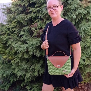 Női kistáska, crossbody - táska & tok - kézitáska & válltáska - vállon átvethető táska - Meska.hu