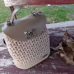 Jázmin mintás hátizsák - táska & tok - hátizsák - hátizsák - Meska.hu