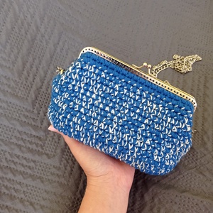 Mini alkalmi táska/neszesszer, Táska & Tok, Kézitáska & válltáska, Alkalmi táska, Horgolás, Varrás, MESKA