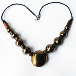 Árnyékláng kerámai nyaklánc - ékszer - nyaklánc - medálos nyaklánc - Meska.hu