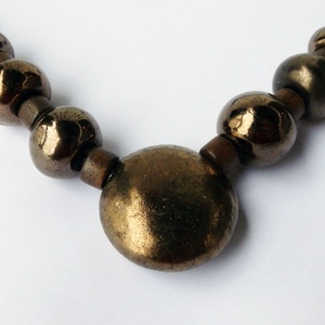 Árnyékláng kerámai nyaklánc, Ékszer, Nyaklánc, Medálos nyaklánc, Agyagozás, Ékszerkészítés, MESKA