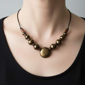 Árnyékláng kerámai nyaklánc - ékszer - nyaklánc - medálos nyaklánc - Meska.hu