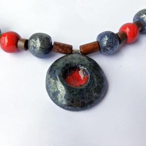 Kőszív kerámai nyaklánc - ékszer - nyaklánc - medálos nyaklánc - Meska.hu