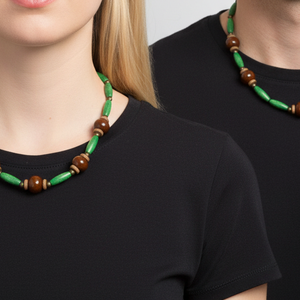 Erdei harmat kerámai nyaklánc - ékszer - nyaklánc - gyöngyös nyaklánc - Meska.hu