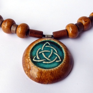Ősi varázs kerámai nyaklánc - ékszer - nyaklánc - medálos nyaklánc - Meska.hu