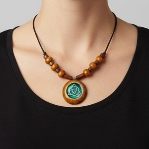 Ősi varázs kerámai nyaklánc - ékszer - nyaklánc - medálos nyaklánc - Meska.hu