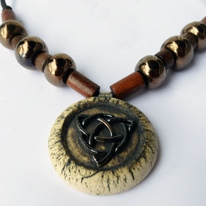 Őrző kapocs kerámai nyaklánc - ékszer - nyaklánc - medálos nyaklánc - Meska.hu