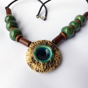 Tengercsepp kerámai nyaklánc - ékszer - nyaklánc - medálos nyaklánc - Meska.hu
