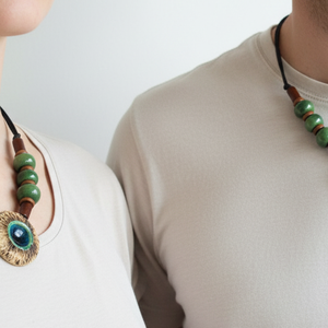 Tengercsepp kerámai nyaklánc - ékszer - nyaklánc - medálos nyaklánc - Meska.hu