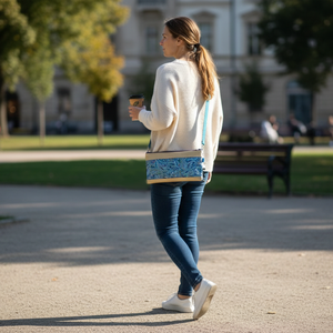 Arany Hullám kis crossbody táska - táska & tok - variálható táska - Meska.hu