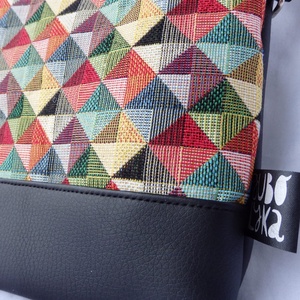 Kaleidoszkóp kis crossbody táska - táska & tok - variálható táska - Meska.hu
