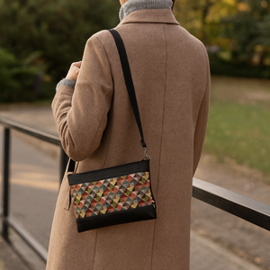 Kaleidoszkóp kis crossbody táska - táska & tok - variálható táska - Meska.hu