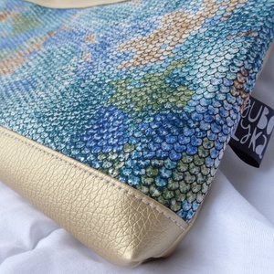 Arany mozaik kis crossbody táska - táska & tok - variálható táska - Meska.hu