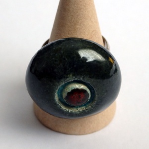 Mohás magma kerámia gyűrű - ékszer - gyűrű - kerek gyűrű - Meska.hu