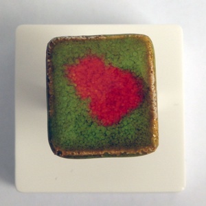 Absztrakt kerámia gyűrű - ékszer - gyűrű - statement gyűrű - Meska.hu