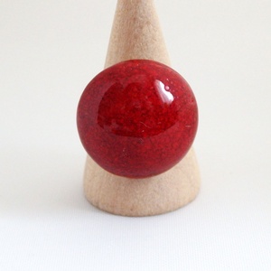 Parázstánc kerámia gyűrű - ékszer - gyűrű - kerek gyűrű - Meska.hu