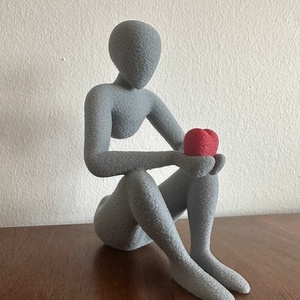 Modern absztrakt figura szívvel  3D nyomtatott dekoráció - otthon & életmód - dekoráció - asztal és polc dekoráció - asztaldísz - Meska.hu