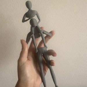 Szülő-gyermek szobor  3D nyomtatott, modern dekoráció - otthon & életmód - dekoráció - asztal és polc dekoráció - asztaldísz - Meska.hu