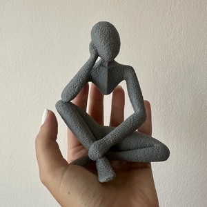 Modern absztrakt figura  3D nyomtatott dekoráció - otthon & életmód - dekoráció - asztal és polc dekoráció - asztaldísz - Meska.hu