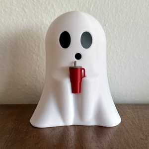 Cuki szellem LED-es mécsessel  hangulatfény őszre és Halloweenre - otthon & életmód - dekoráció - halloween - halloweeni asztaldísz - Meska.hu