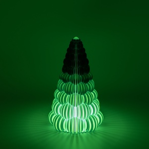 Modern buborékos karácsonyfa - LED teamécsessel - karácsony - karácsonyi lakásdekoráció - karácsonyfa, grincsfa - Meska.hu