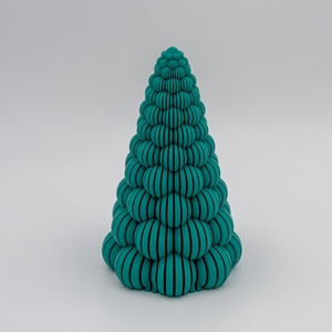 Modern buborékos karácsonyfa - LED teamécsessel, Karácsony, Karácsonyi lakásdekoráció, Karácsonyfa, grincsfa, Mindenmás, MESKA