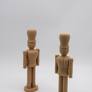 Diótörő (csíkozott) - karácsonyi dekoráció - karácsony - karácsonyi lakásdekoráció - karácsonyi manók, figurák - Meska.hu