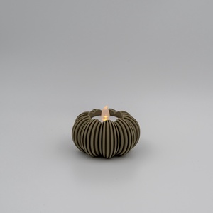 Modern, csíkos LED teamécses tartó, Karácsony, Karácsonyi lakásdekoráció, Ünnepi asztaldekoráció, Mindenmás, MESKA