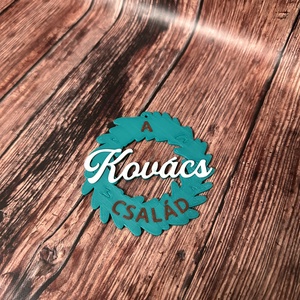 Névre szabható koszorú karácsonyfadísz  egyedi ajándék karácsonyra, Karácsony, Karácsonyi lakásdekoráció, Karácsonyfadíszek, Mindenmás, MESKA