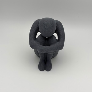 Önmagába zárkózó alak � minimalista absztrakt szobor - otthon & életmód - dekoráció - asztal és polc dekoráció - asztaldísz - Meska.hu