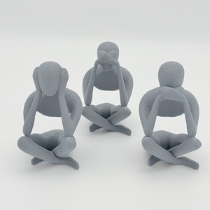 Nem látok, nem hallok, nem beszélek - szobor trió -  - Meska.hu