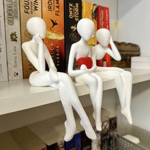 Absztrakt Szív Szobor Trió � Polcdísz - otthon & életmód - dekoráció - asztal és polc dekoráció - asztaldísz - Meska.hu