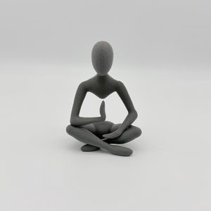 Meditáló absztrakt szobor #2 - otthon & életmód - dekoráció - asztal és polc dekoráció - asztaldísz - Meska.hu
