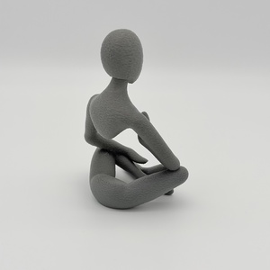 Meditáló absztrakt szobor #2 - otthon & életmód - dekoráció - asztal és polc dekoráció - asztaldísz - Meska.hu