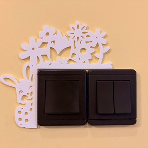 Húsvéti ajtó/kapcsoló dekoráció #2 - otthon & életmód - dekoráció - húsvéti asztaldíszek - Meska.hu