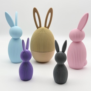 Nyuszi alakú húsvéti dekoráció #2 - ünnepi díszek, dekorációk - húsvéti díszek és dekorációk - húsvéti asztaldíszek - Meska.hu