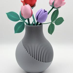 Csíkos beltéri váza, Ünnepi díszek, dekorációk, Húsvéti díszek és dekorációk, Húsvéti asztaldíszek, Mindenmás, MESKA