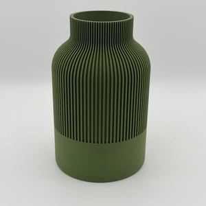 Csíkos beltéri nagy váza - ünnepi díszek, dekorációk - húsvéti díszek és dekorációk - húsvéti asztaldíszek - Meska.hu