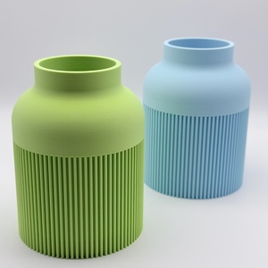 Csíkos beltéri kicsi váza  - ünnepi díszek, dekorációk - húsvéti díszek és dekorációk - húsvéti asztaldíszek - Meska.hu