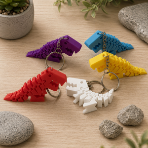 Flexi Rex kulcstartó - Meska.hu